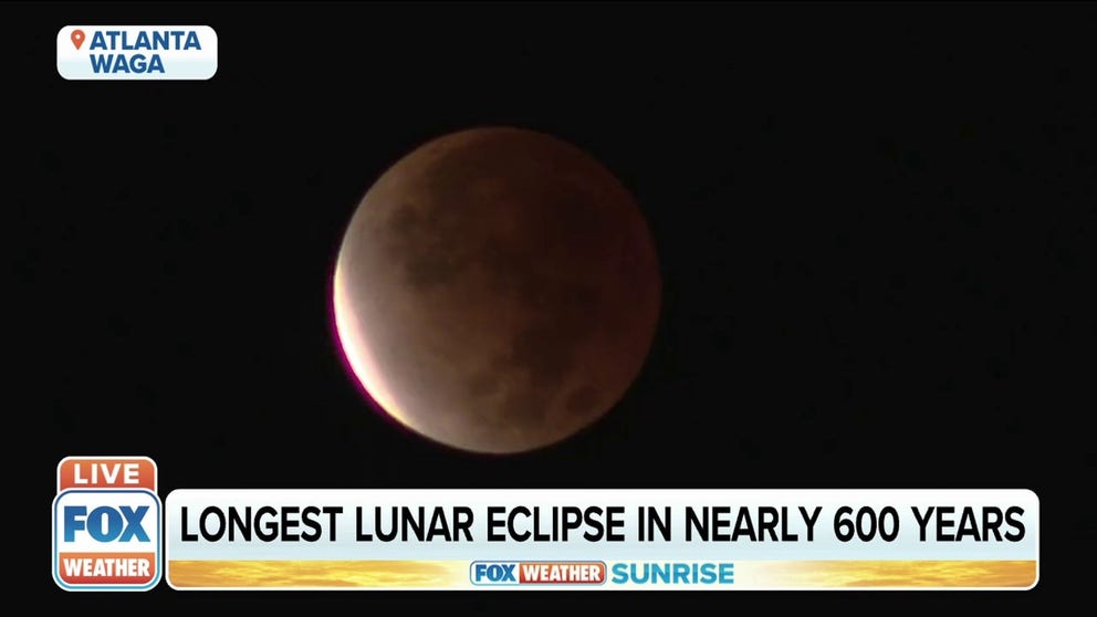 Did you catch it?! The partial lunar eclipse occurred Thursday night and saw its peak earlier Friday morning. Check out these pictures coming in from the event.