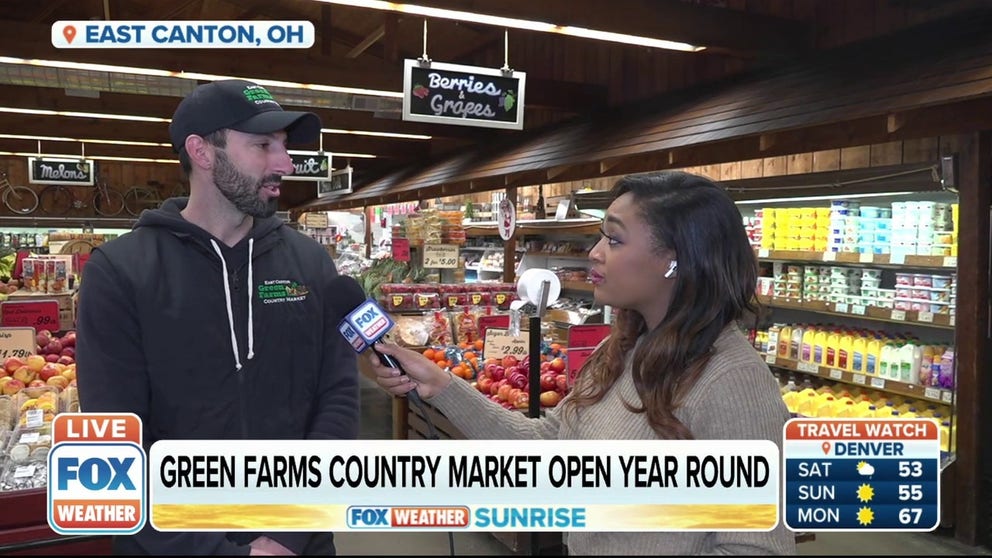 While many farmers markets are ending for the season in the Midwest, here is one in Northeast Ohio that stays open year-round which is perfect for those last-minute Thanksgiving dinner shopping plans. FOX Weather’s Mitti Hicks reports.