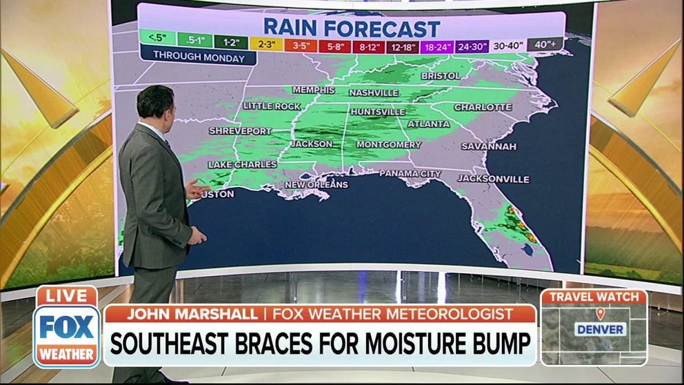 Southeast braces showers, storms | Latest Weather Clips | FOX Weather