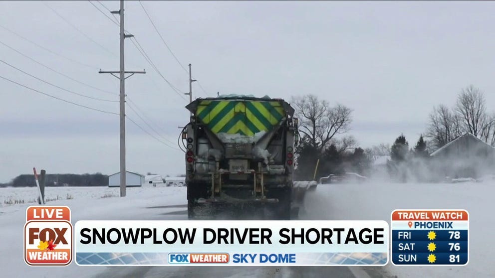 The state of Ohio is seeing a shortage when it comes to snowplow drivers this year. 