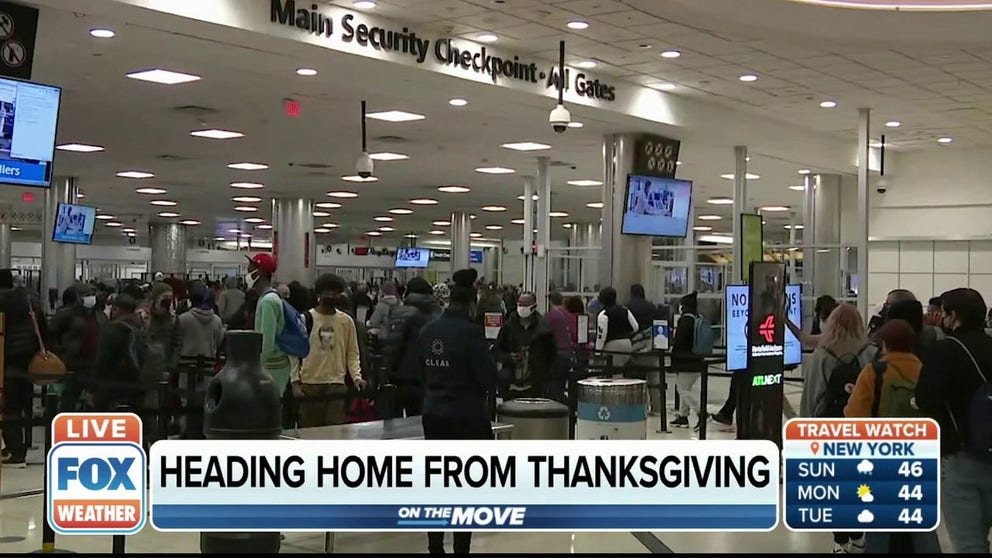 Meteorologist and aviation expert JP Dice breaks down what people can expect at the airport Sunday as millions head home after Thanksgiving.