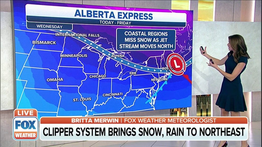 A parade of Alberta Clippers will sweep across the Great Lakes and Northeast with additional rounds of rain and snow this week. 