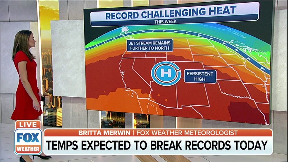 Record high temperatures continue to dominate across US as more temperatures are expected to break records on Thursday. 
