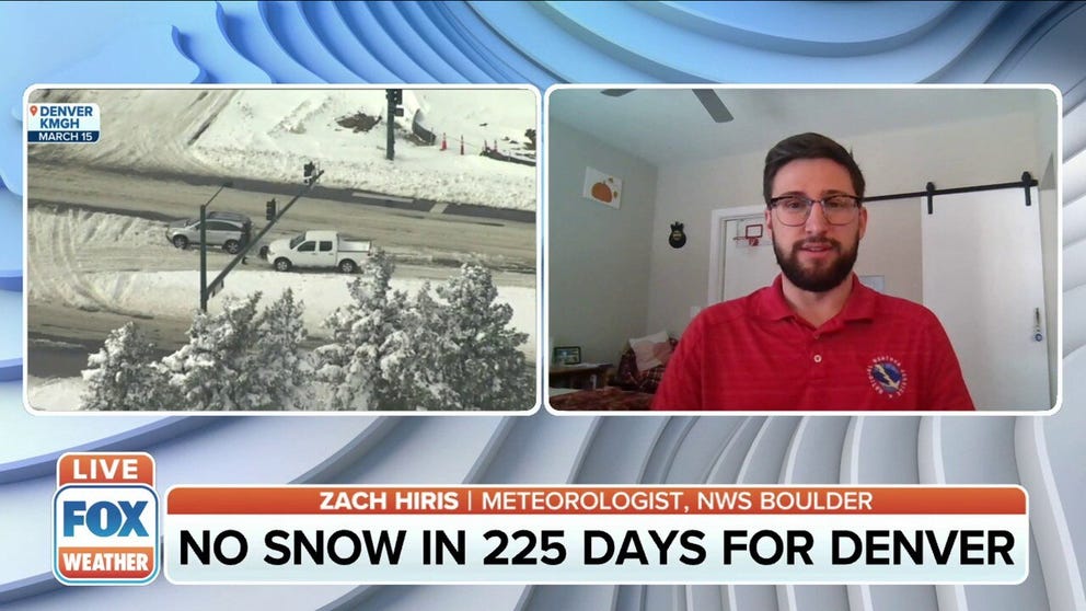 The longest Denver has gone without snow is 232 days, which happened in 1887. 