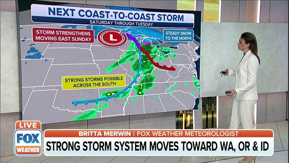 A coast-to-coast storm will bring heavy snow to the Northern Plains and upper Midwest this weekend. 