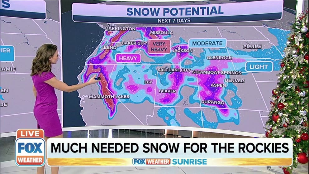 Models are hinting at a significant winter storm for much of the higher elevations in the central Rockies. 