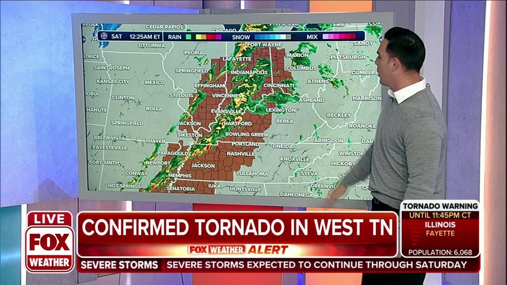 Tornado confirmed for West Tennessee  | Latest Weather Clips | FOX Weather