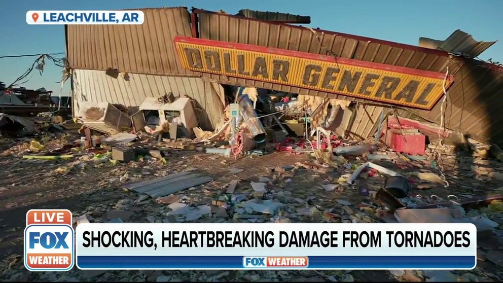 Tornado kills 1 at Leachville, Arkansas Dollar General  | Latest Weather Clips | FOX Weather