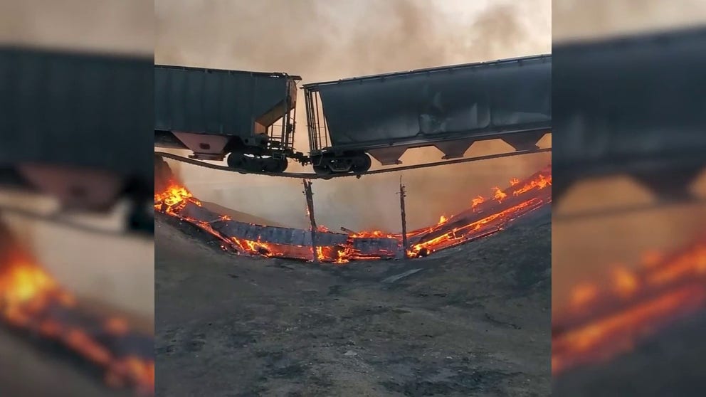 Emergency personnel, farmers and ranchers work together to prevent the spread of wildfires in Lane County, Kansas. The sheriff's office provided these videos of the damage.