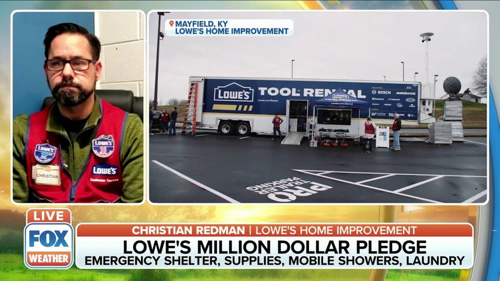 Lowe’s donates $1 million towards direct tornado relief. 