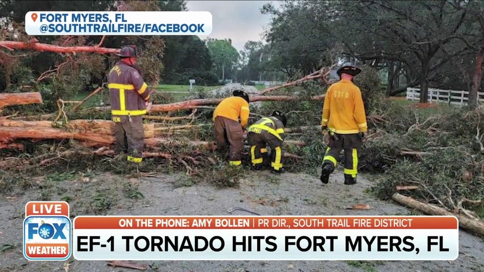 An EF-1 confirmed tornado hit Fort Myers, Florida Tuesday morning. 