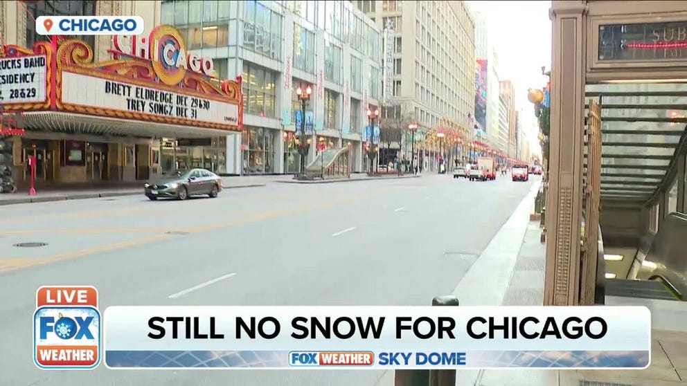 FOX Weather multimedia journalist Robert Ray spoke with a Chicago resident, who is glad to see the city without snow. 