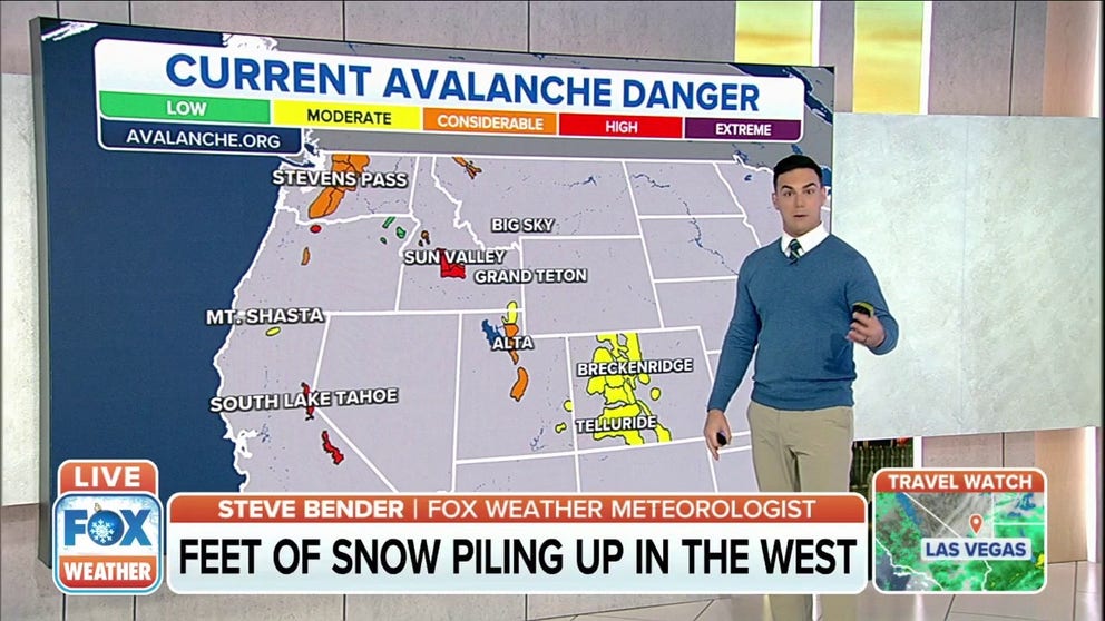 With the West coast receiving heavy amounts of snow, the chance for avalanches and dangerous conditions has gone up. 