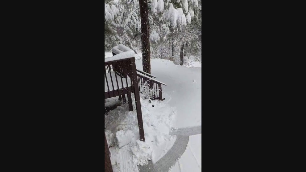 A Pagosa Springs, Colo. man dug out his driveway Christmas Eve only to get to the bottom to find another two inches already covered up his hard work.