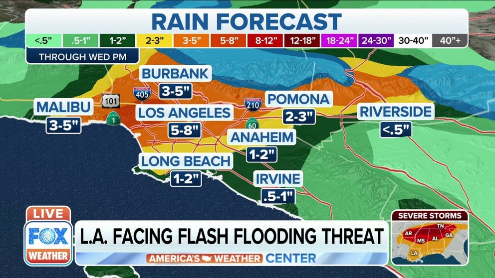 Flash Flooding Likely In Los Angeles Area Wednesday As Another 1 To 2   Play 5628663ba000e1e  14007661076 