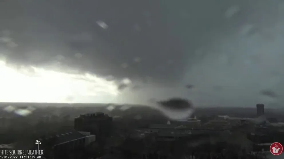 Tornado sirens sound over Bowling Green, Kentucky