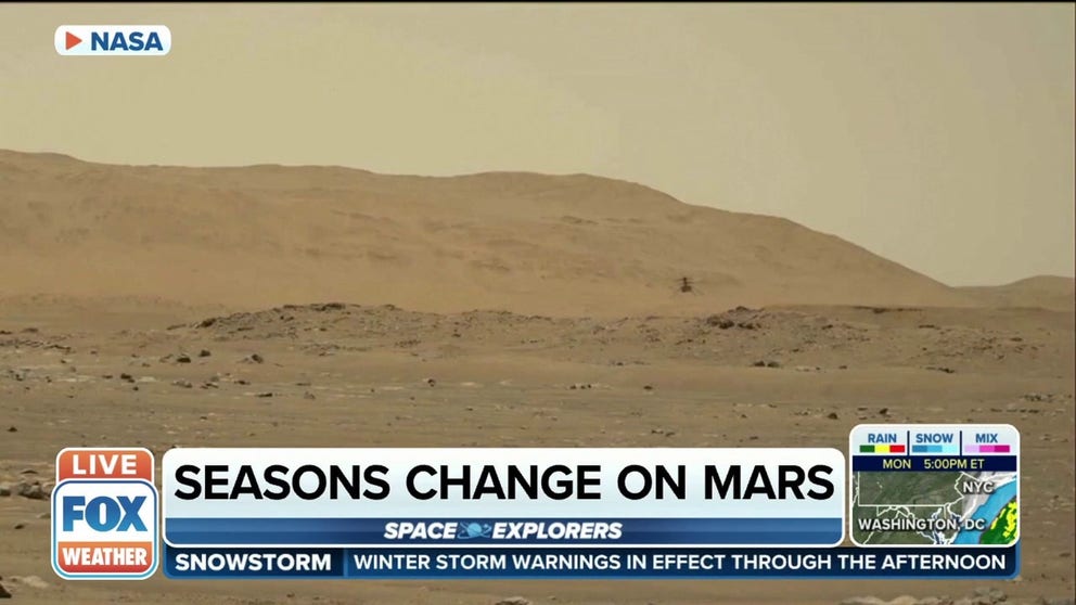 Mars has season just like Earth but this year temperatures have been warmer on the Red Planet.
