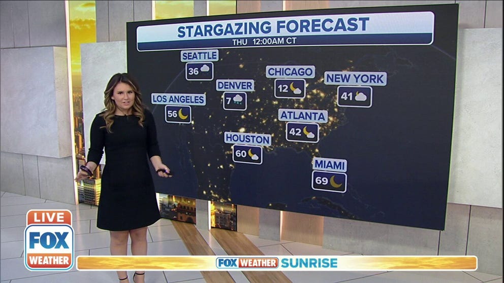 If you're in the Central Plains or the Pacific Northwest, this forecast isn't really for you. But now that that storm system pushed off the East Coast, we've got clear some pretty clear in the forecast, which is perfect for stargazers.
