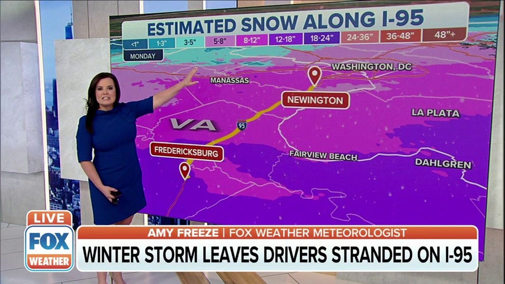 FOX Weather has a recap of the first winter storm of the season for the Mid-Atlantic.