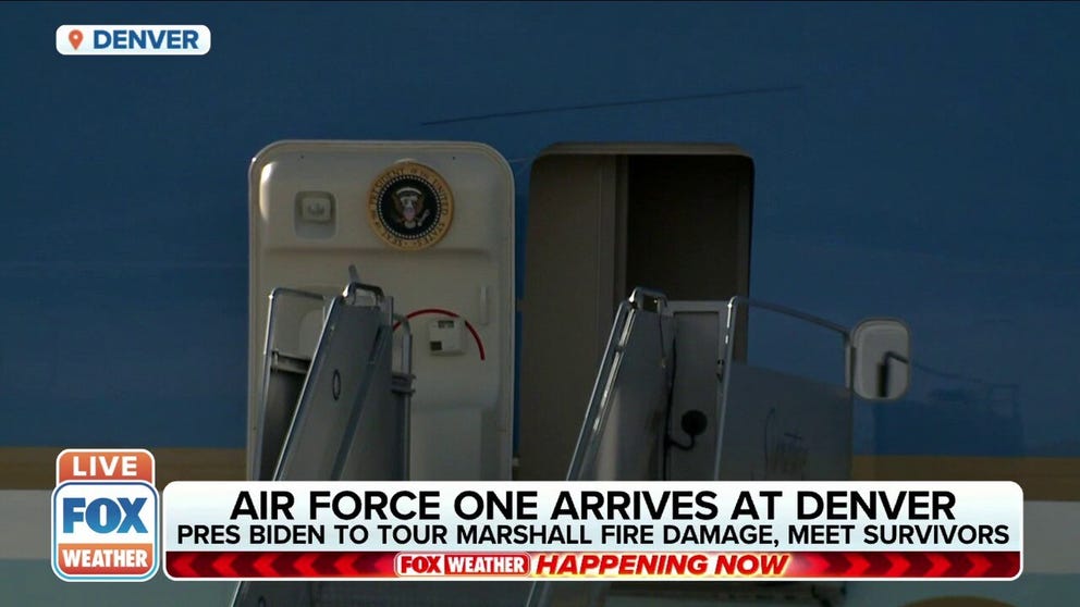 The president is expected to tour Marshall Fire damage after declaring the event as a major disaster. 