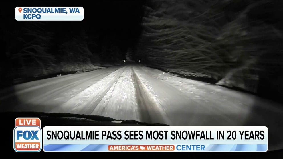Snoqualmie Pass has seen its most snowfall in 20 years and will likely be closed until Sunday.