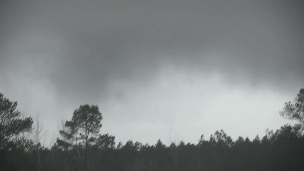 Storm chasers caught this tornado near Evergreen, Alabama. The twister crossed I-65 into McKenzie.
