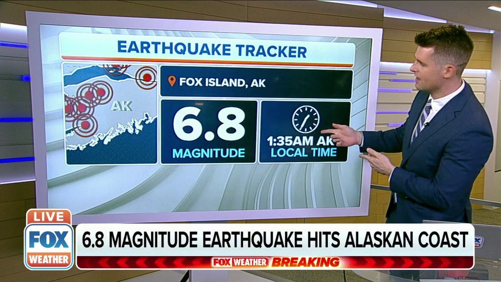 A 6.8 magnitude earthquake hit Fox Island, Alaska early Tuesday morning. However, there is no tsunami threat at this time. 