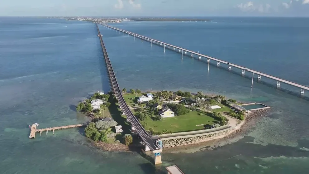 Florida Keys News Bureau video of the reopening of a section of the historic Old Seven Mile Bridge that is used for recreational activities and provides access to Pigeon Key. 