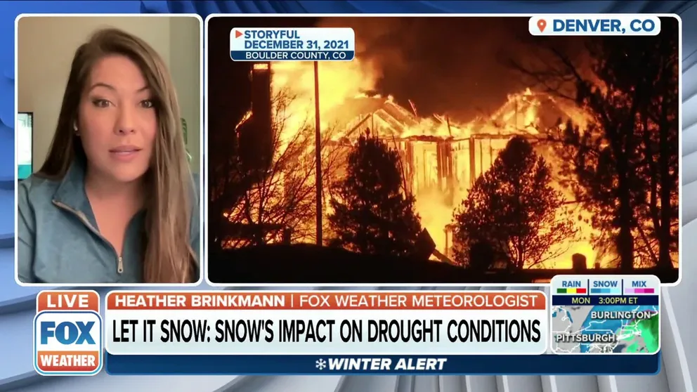 FOX Weather Meteorologist Heather Brinkmann talks about how snowfall is crucial for long-term drought mitigation. 