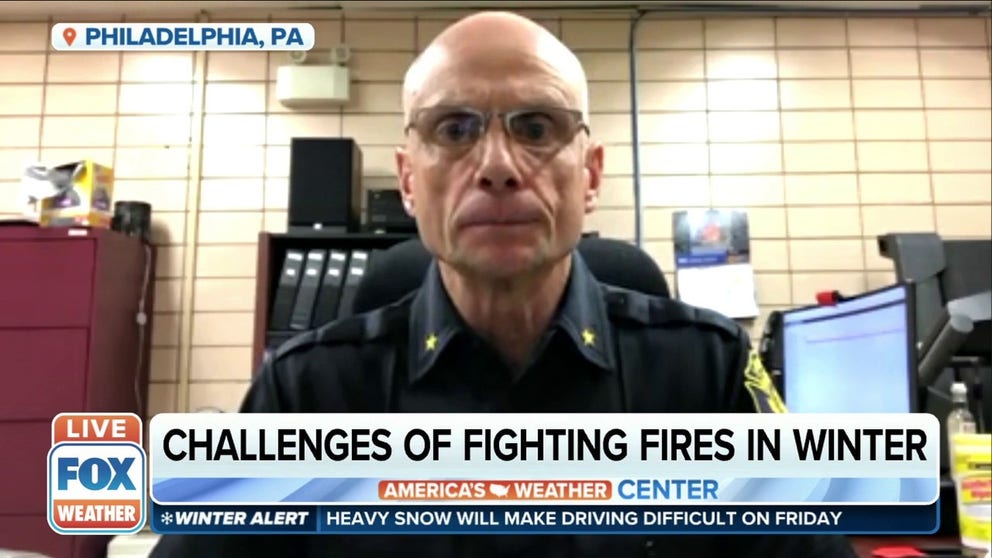 Assistant Fire Chief of the Philadelphia Fire Department discusses how winter conditions create challenges for the men and women trying to extinguish the flames. 