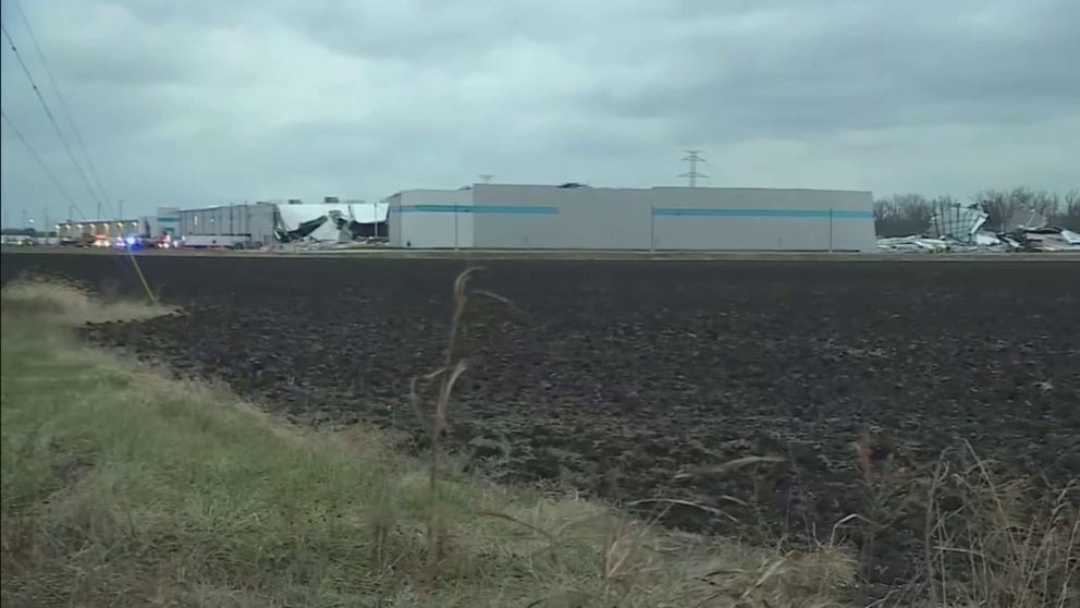 A family says they are planning to sue after six workers were killed when a tornado slammed into an Amazon warehouse in Edwardsville, IL in December. FOX32's Dane Placko reports