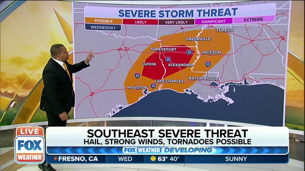 Hail, strong winds, tornadoes possible as severe storms threaten ...