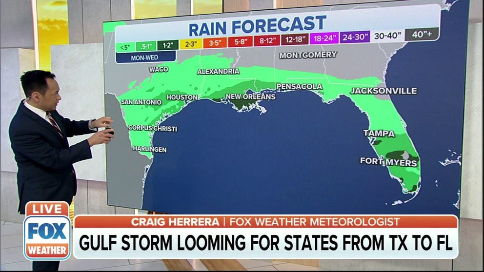 Gulf storm looming for states from Texas to Florida | Latest Weather ...