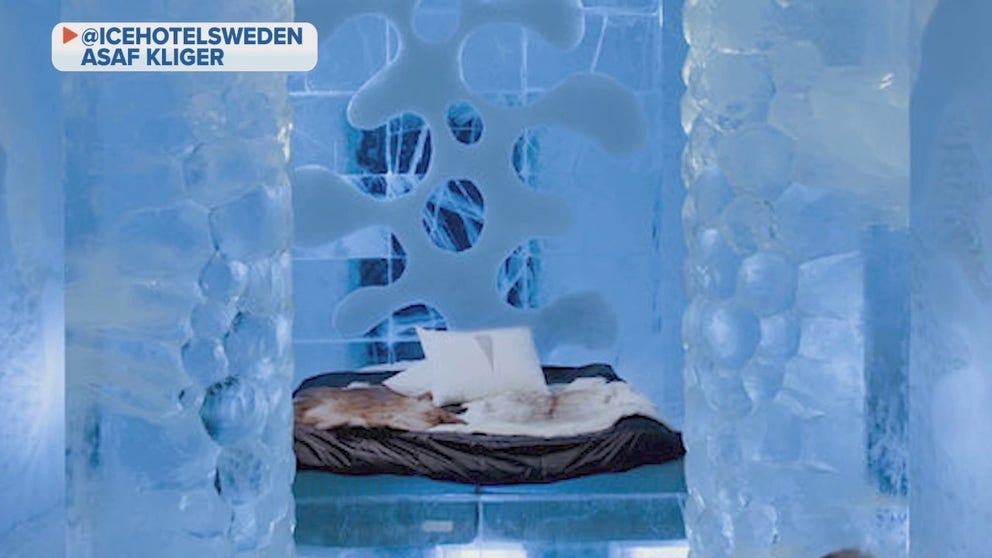 Ice sculptors, artists, designers, engineers and architects work every year to create sleepable, works of art.