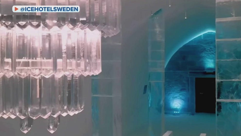 The Icehotel in Sweden offers frosty accommodations, ice bar and winter activities.
