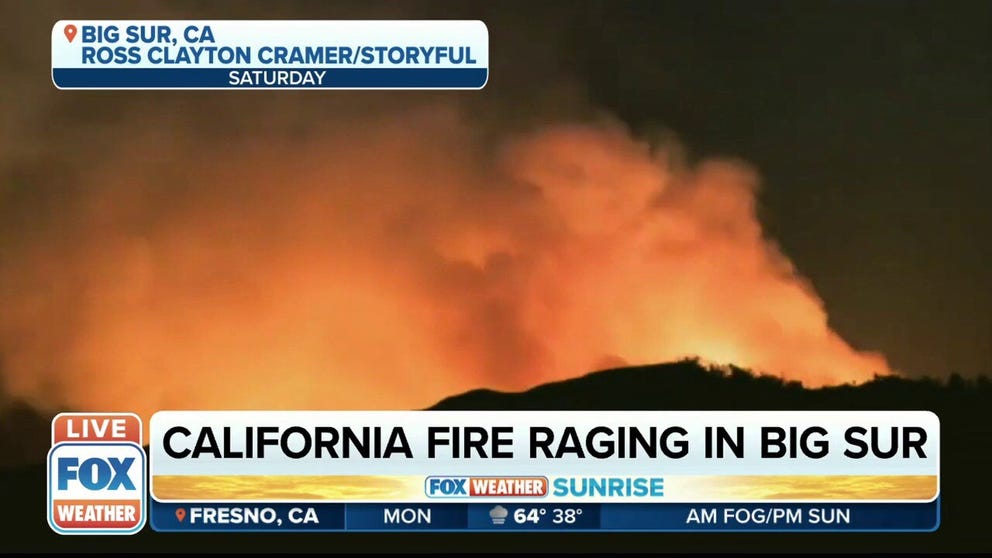 The ‘Colorado Fire’ started in the Palo Colorado Canyon, located in the Big Sur region.