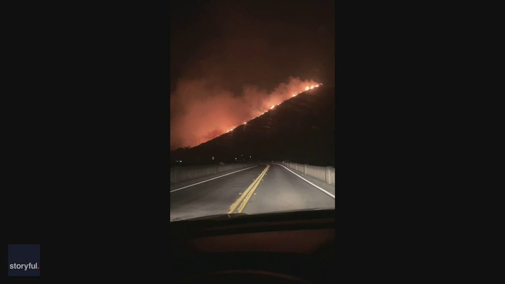 Listen to the winds and flames roar as the Colorado Wildfire burns across Monterey County, California.