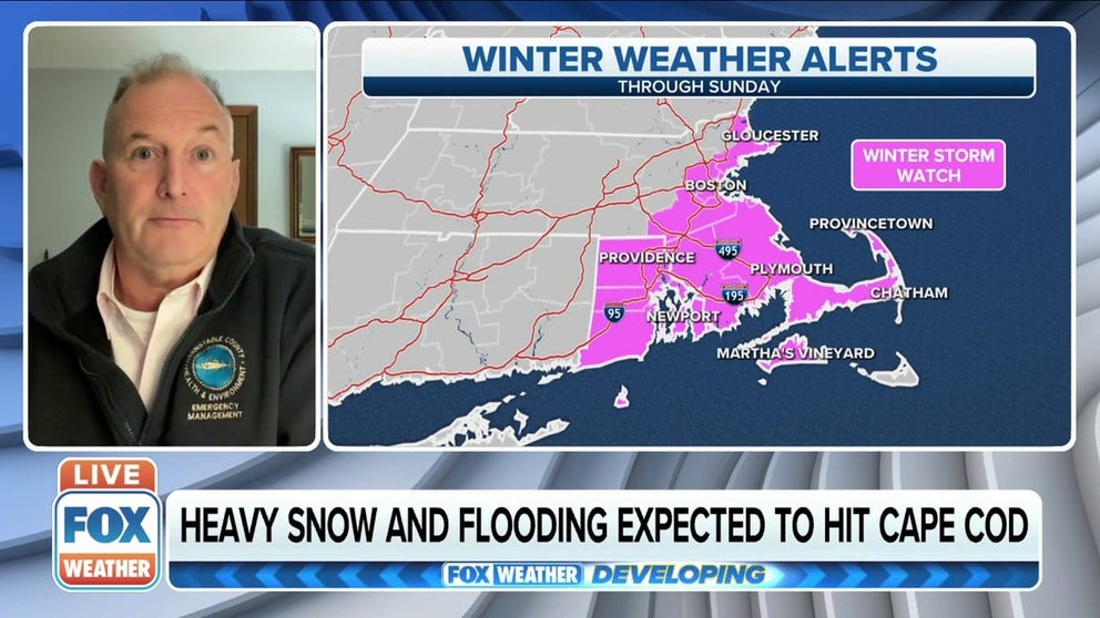 Emergency Preparedness Project Specialist William Reilly on gearing up for a winter storm likely to impact Cape Cod and other areas of the east coast this weekend
