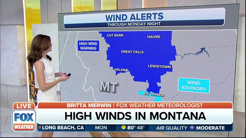 It will be a windy start to the week across much of Montana through Monday Night. A High Wind Watch and Warning are in effect. Gusts up to 80 mph will be possible along the foothills of the Rockies.