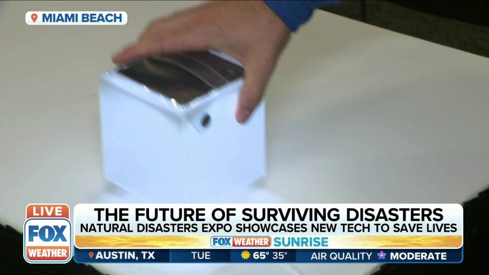 FOX Weather correspondent Steve Bender is in Miami, Florida, at the Natural Disasters Expo, where they are showcasing new technology that can help save lives. 
