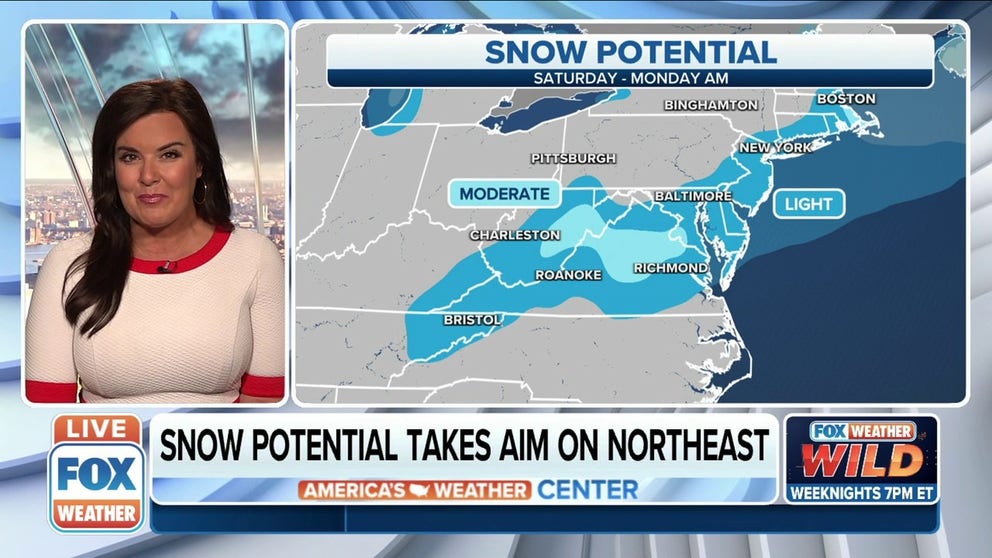 Northeast braces for weekend snow potential | Latest Weather Clips ...