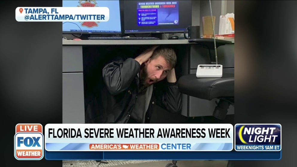 Florida conducted a statewide tornado drill on Wednesday as part of Severe Weather Awareness Week 2022.