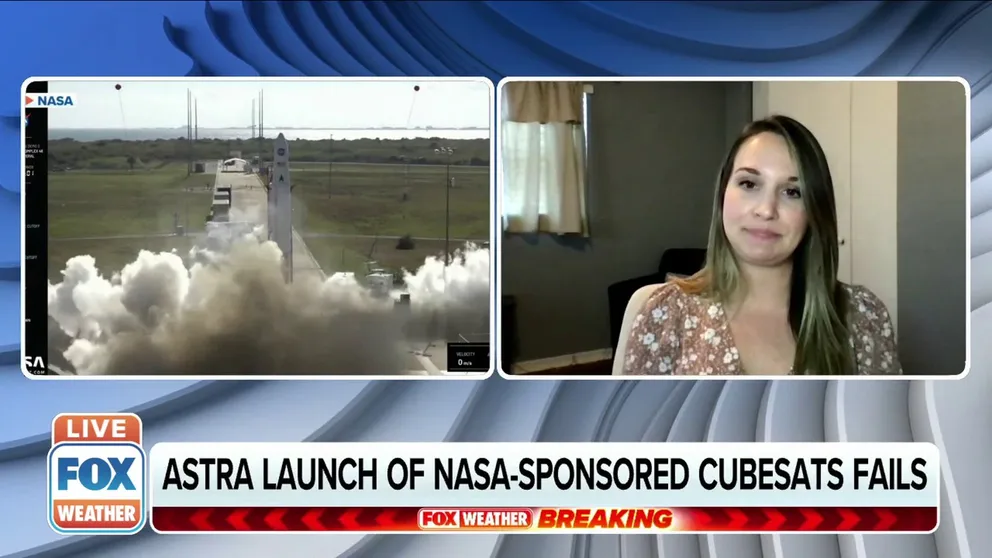 FOX Weather Digital Content Producer Emilee Speck on today’s NASA sponsored mission that was unsuccessful in delivering satellites into orbit.