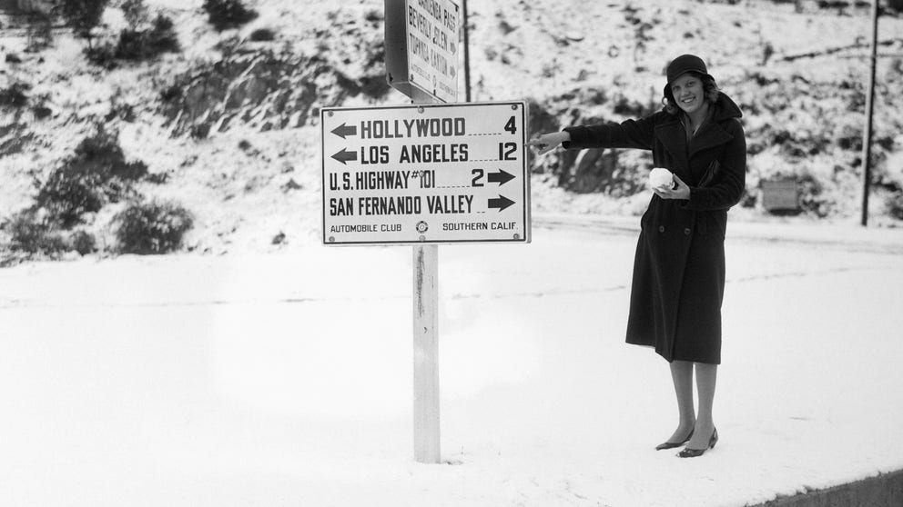 It's snowed once in 1932 and a tornado once nearly hit Hollywood. Here are five other interesting LA weather tidbits: