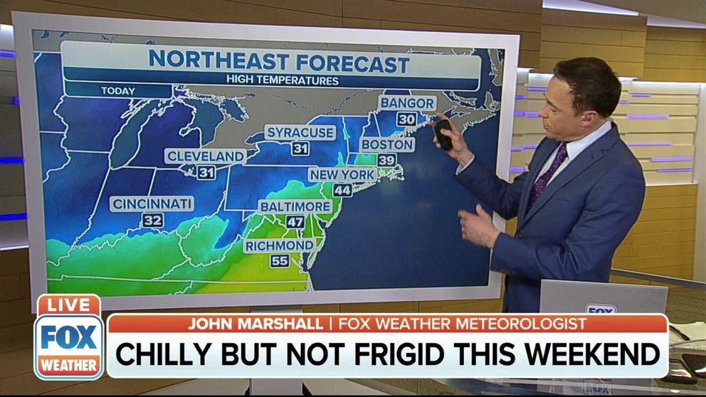 Cold air to stick around in the Northeast this weekend | Latest Weather ...