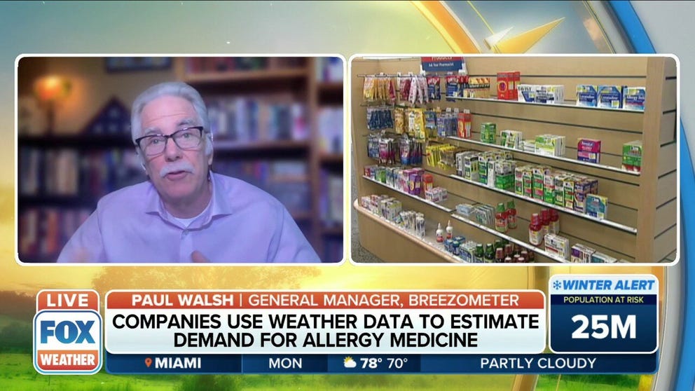 Paul Walsh, General Manager at BreezoMeter, explains how pharmaceutical companies use weather and pollen data to predict demand for allergy products. 