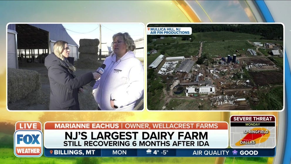 It’s been six months since Ida. People and businesses are still recovering. In the northeast - New Jersey’s largest dairy farm lost almost everything. Katie Byrne is live there with an update on recovery efforts. 