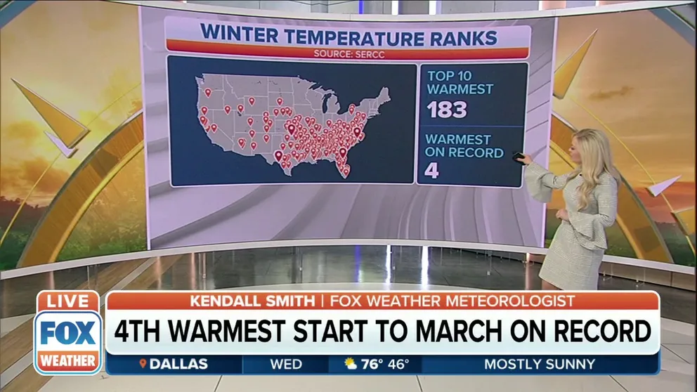 These are some of the areas where winter 2021-22 set records for temperatures and precipitation. 