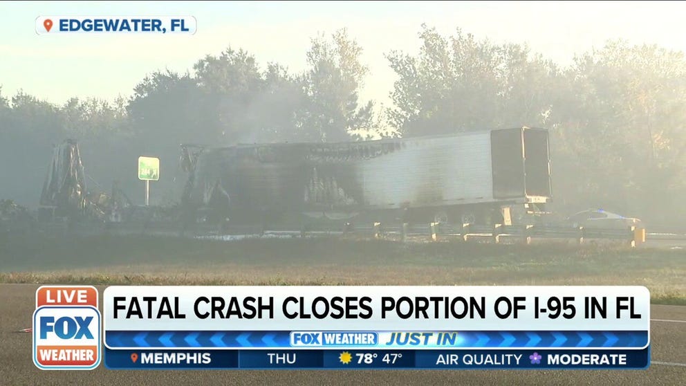 A mixture of dense fog and smoke caused a mass casualty incident on I-95 in Florida early Thursday morning. 