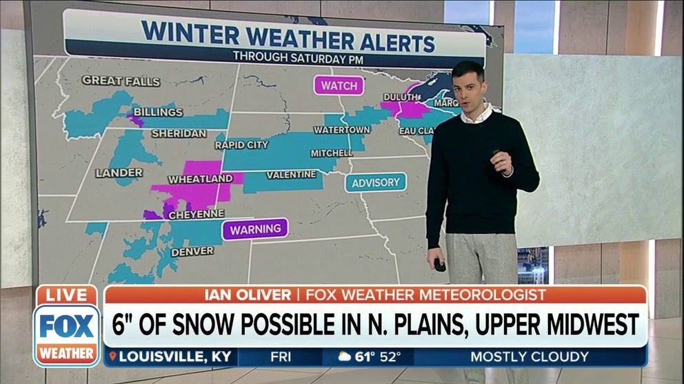Winter storm potential to bring 6 inches of snow to Northern Plains ...